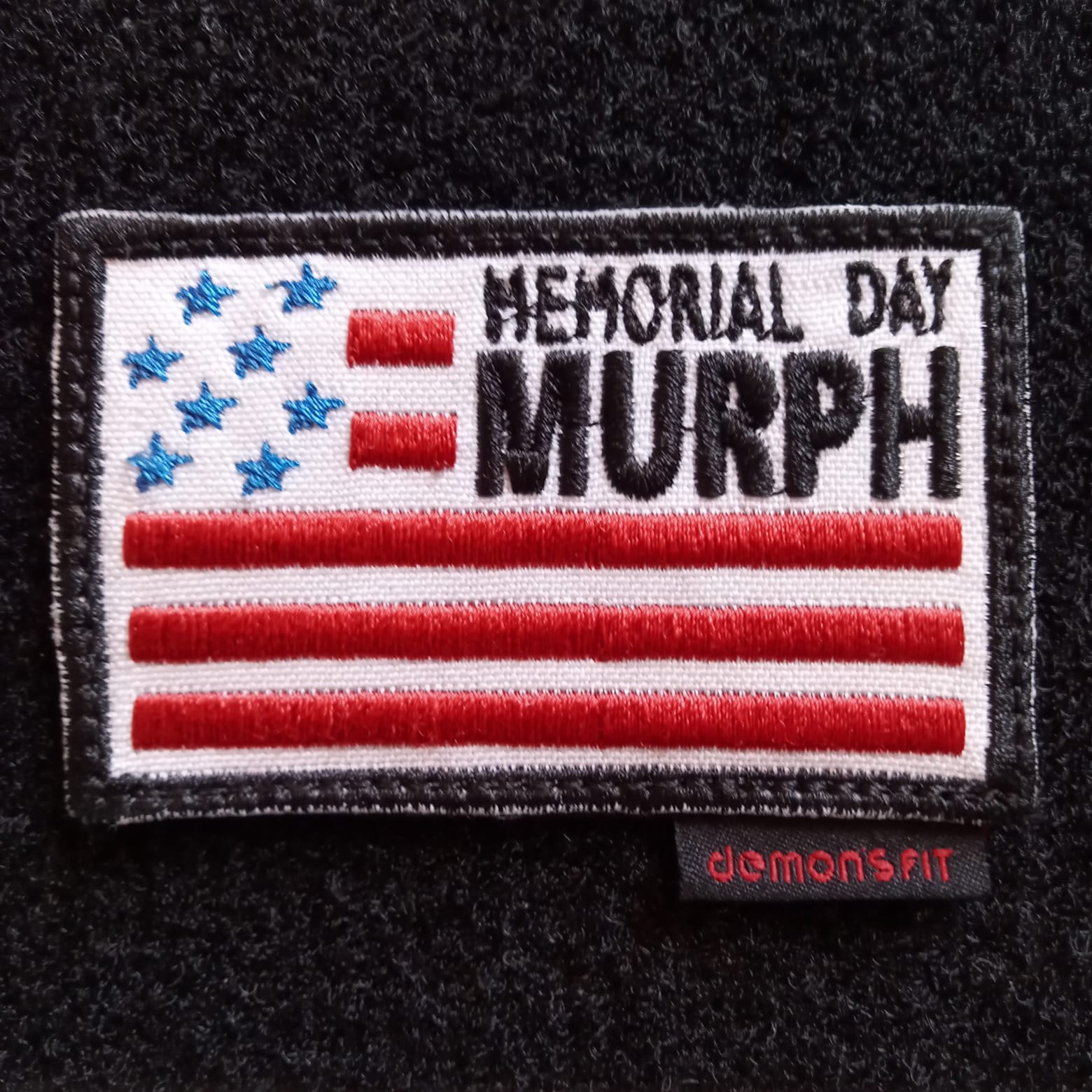 PARCHE MEMORIALDAY MURPH HORIZONTAL 5.1X8CM